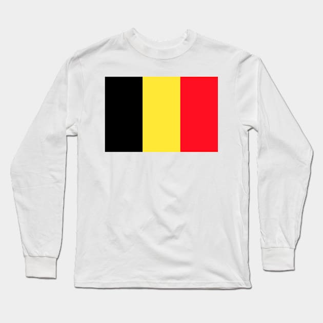 Belgium Flag Classic Original Long Sleeve T-Shirt by Juliet & Gin